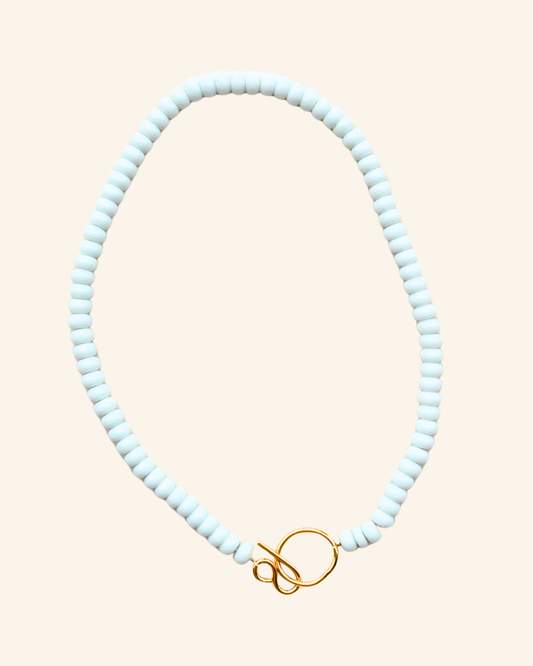Collier Baiser salé blanc écume