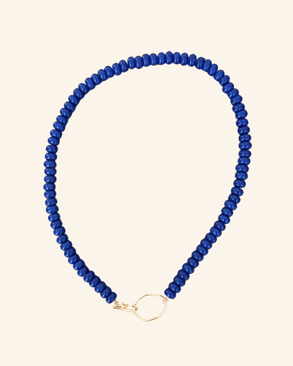 Collier Baiser salé bleu cobalt