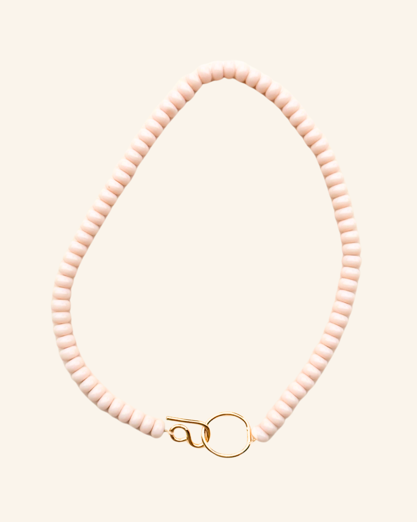 Collier Baiser salé rose coquillage